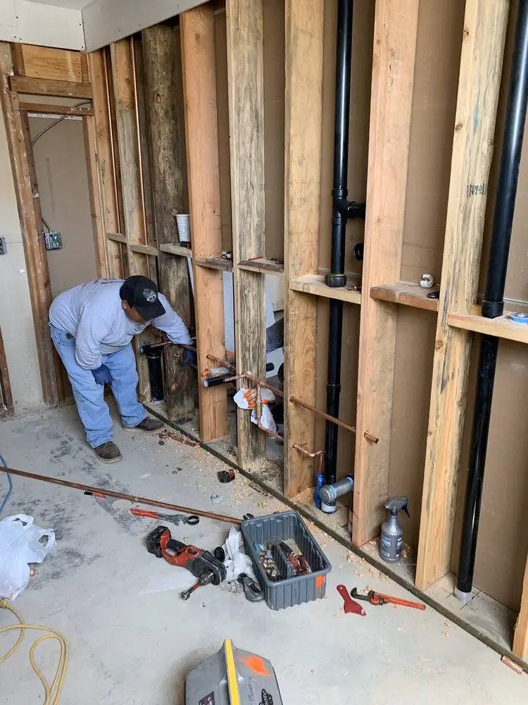 Commercial rough-in plumbing for Trenchless Sewer Repair in Camp Nashoba